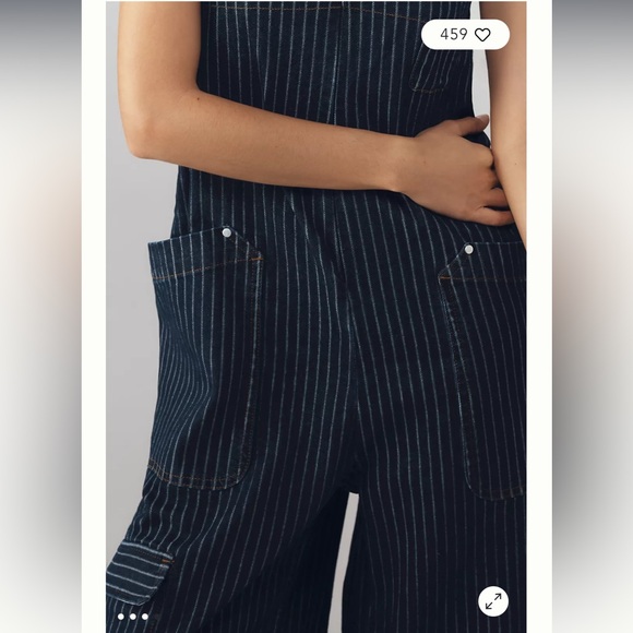 Anthro Pilcro Sleeveless Striped Cotton Jumpsuit - Picture 5 of 13